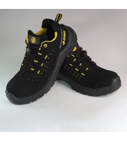 Spor Klasik İş Ayakkabısı (Siyah-Gold-Krem)