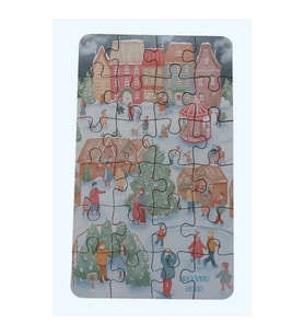 New Year - Yılbaşı / Small Puzzle 3-7 Yaş 24 Parça (Çok Renkli)