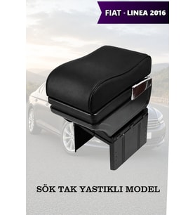 fiat linea 2016 kol dayama Siyah Lüks geniş model Yastıklı Deri