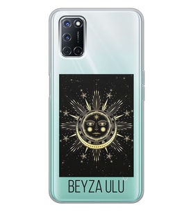 Oppo Sun Moon Tasarımlı Şeffaf Telefon Kılıfı