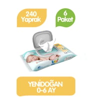 Uni Baby Islak Mendil Yenidoğan 6'lı  40*6 240 Yaprak