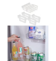 10 Adet Çok Amaçlı Buzdolabı Raf Ayırıcı Düzenleyici Pratik Raf Bölme Aparatı