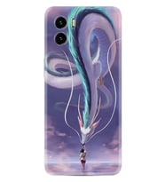 Vivo Y15S Y32 Y33S Y51 Y53S Kılıf Desemli Silikon Kız ve Ejderha 1742