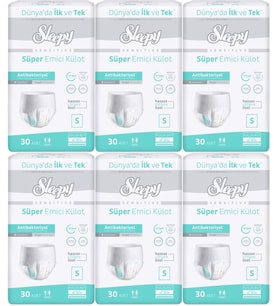 Sleepy Hasta Bezi Yetişkin Emici Külot S - Küçük - Small 180 Adet (6PK*30)