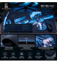 KAMBAR Oyun Büyük Boy Gaming Mouse Pad – 800 × 400 × 3 mm