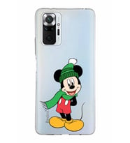 Xiaomi Redmi Note 10 Pro Uyumlu Kapak Mickey Mouse Tasarımlı Şeffaf Silikon Kılıf