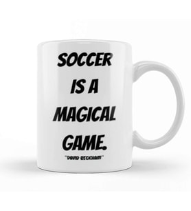 David Beckham Quotes Gift  Vintage Retro Rainbow Style Kupa Bardak Porselen