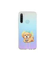 Redmi Note 8 ile Uyumlu Splash Köpek Tasarımlı Şeffaf Silikon Kılıf