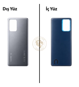 Xiaomi Mi 11-T Meteor Grisi Arka Pil Kapağı Batarya Kapağı Lazer Kesim Back Cover