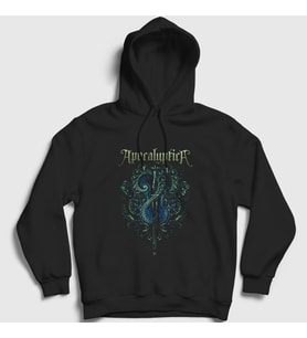 Presmono Unisex Siyah Music Apocalyptica Kapüşonlu Sweatshirt 384818tt