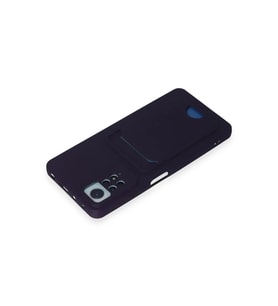 ERTAN Redmi Note 11 Pro Kılıf Kelvin Kartvizitli Silikon - Derin Mor