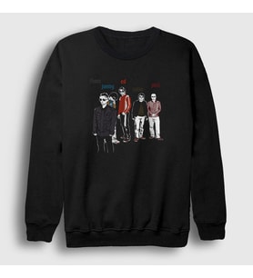 Presmono Unisex Siyah Band Radiohead Sweatshirt 291167tt
