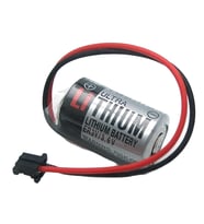 ER3V 3.6V 1/2AA Size Lithium Pil - Siyah Soket