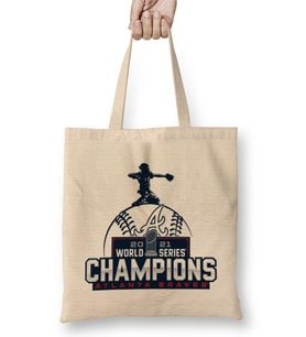 2021 World Series Champions Atlanta Bez Çanta Uzun Saplı