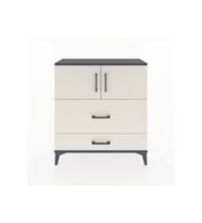 Arges Şifonyer 2 Raflı 2 Çekmeceli 2 Kapaklı 88x30x96 Antrasit-Aytaşı