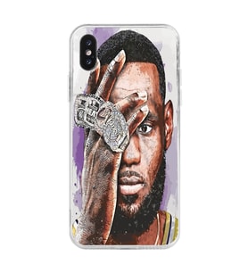 Iphone X ve XS Uyumlu Lebron James Tasarımlı Şeffaf Telefon Kılıfı