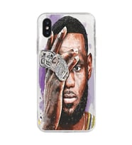 Iphone X ve XS Uyumlu Lebron James Tasarımlı Şeffaf Telefon Kılıfı