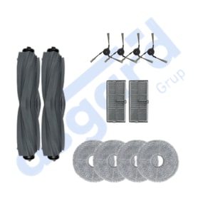 Dreame X40 MASTER-X40 ULTRA-L40 ULTRA UYUMLU 2 Ana Fırça 4 Yan Fırça 2 Filtre 4 Mop