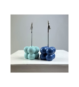 Bubble Not Tutucu 2'li Set ( Nane - Gri Mavi )