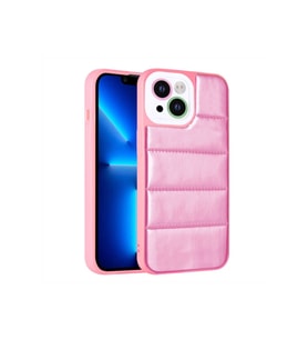 Apple iPhone 13 Uyumlu Kılıf Kamera Korumalı Airbagli Renkli Zore Seksek Kapak (Pembe)