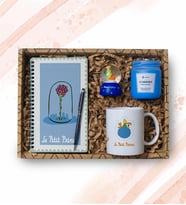 Küçük Prens Hediye Seti& Defter, Kalem, Kupa, Işıklı Küre, Mum