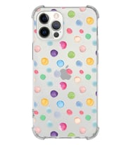 PrintiFy Apple iPhone 12 Pro Uyumlu Water Color 6 Baskılı Şeffaf Köşe Korumalı Antişok Kılıf