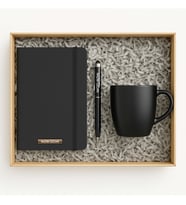 Öğretmenler Günü Hediyesi Defter Kalem Kupa Hediye Seti (Siyah)