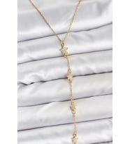 316L Çelik Zincir Gold Renkli Yıldız Model Kadın Y Kolye - TJ-BKO10670