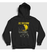 Presmono Unisex Siyah Scorpion V4 Mortal Kombat Kapüşonlu Sweatshirt 147687tt