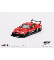 Mini GT Nissan LB-ER34 Super Silhouette SKYLINE Red/Black 843 (Çok Renkli)