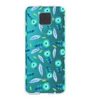 PrintiFy Huawei Mate 30 Lite ile Uyumlu 1mm Slim Fit Nazar Boncuğu 3 Baskılı Şeffaf  Kılıf