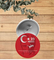 23 Nisan`a özel buton rozet 10 Adet