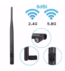 6dBi SMA Erkek Anten  2.4GHz 5.8GHz RF Gsm Wifi Sinyal Kuvvetlendirici Anten 2G 3G 4G LTE FPV Drone
