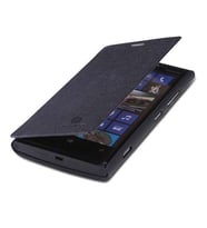 Nillkin Lumia 920 ile Uyumlu Yana Açılan Kapaklı Kılıf Siyah Renk