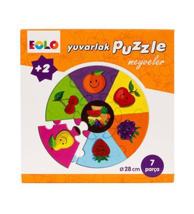 Yuvarlak Puzzle Meyveler Eolo Yayınları