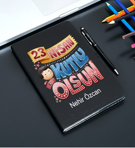23 Nisan Tasarımlı Kişiye Defter Ve Kalem Seti