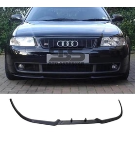 Audi A4 B5 1995-2001 Cupra R Uyumlu Ön Lip Mat Siyah Ön Tampon Lip