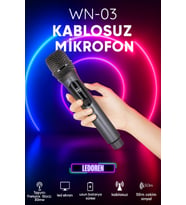 Wn03 Ses Sistemi Hoparlör İçin Kablosuz El Mikrofonu