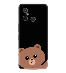 Xiaomi Redmi 12C Kılıf Resimli Desenli Silikon Platinium Series Hello Bear 1905