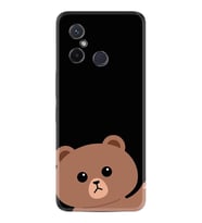 Xiaomi Redmi 12C Kılıf Resimli Desenli Silikon Platinium Series Hello Bear 1905