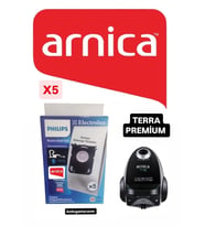 Arnica Terra Premium  Elektrik Süpürgesi  Toz Torbası Kutulu  5 li