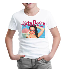 Katy Perry - California Gurls Beyaz Çocuk Tshirt