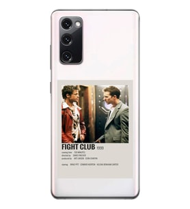 Samsung Galaxy S20 FE Uyumlu Fight Club Minimalist Poster Desenli Şeffaf Telefon Kılıfı