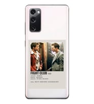 Samsung Galaxy S20 FE Uyumlu Fight Club Minimalist Poster Desenli Şeffaf Telefon Kılıfı