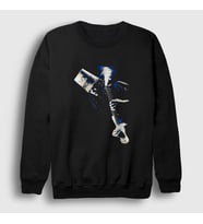 Presmono Unisex Siyah Ice Guitar Buckethead Sweatshirt 456331tt