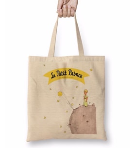 Küçük Prens Le Petit Prince Bez Çanta Uzun Saplı
