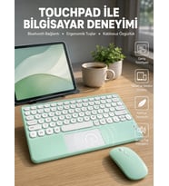 Profesyonel Wifi Q Klavye Bluetooth Klavye Touchpad 10.8 Inç Yeni Nesil