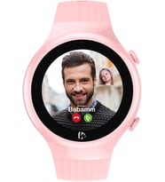 Watch 5S Çocuk Akıllı Saat - Görüntülü Arama, Gps, Sos, Sağlık Takibi, Nabız Ölçer, Spo2Ölçer, Adımsayar, Güvenli Alan, Gorilla Glass Dokunmatik Ekran, Güvenli Liste, IP67 Suya Dayanıklı (Pembe)