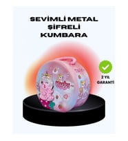 Mey İthalat® Mini Çocuk Para Kasası Gizli Saklama ve Birikim Kutusu