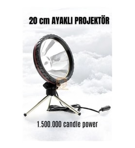 CEYLAN ADAM  3 Ayaklı El Projektörü 360 Derece Avcı Projektörü Tekne Projektör